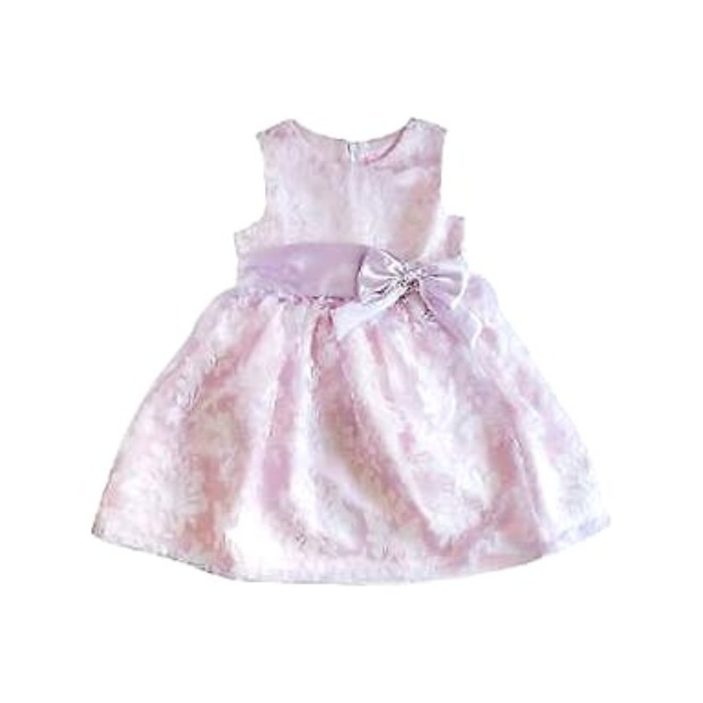 GOOD Lad Toddler Girls Burnout Gauze Satin Dress, Size 4T